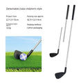 Metal golf club available in adult and children sizes for outdoor sports and fitness