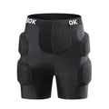 Black adjustable hip pad with NBR padding for roller skating and skateboarding protection