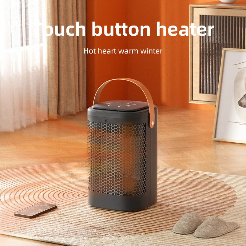 White PTC air heater with digital touch screen and remote control for 11-20m² rooms