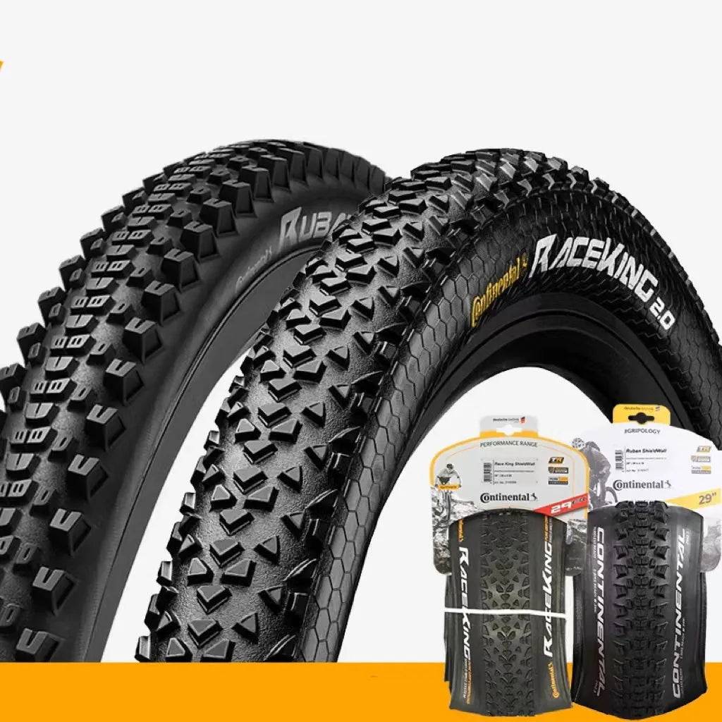 Mountain bike replacement outer tyre for 26, 27.5 or 29-inch wheels in yellow or white