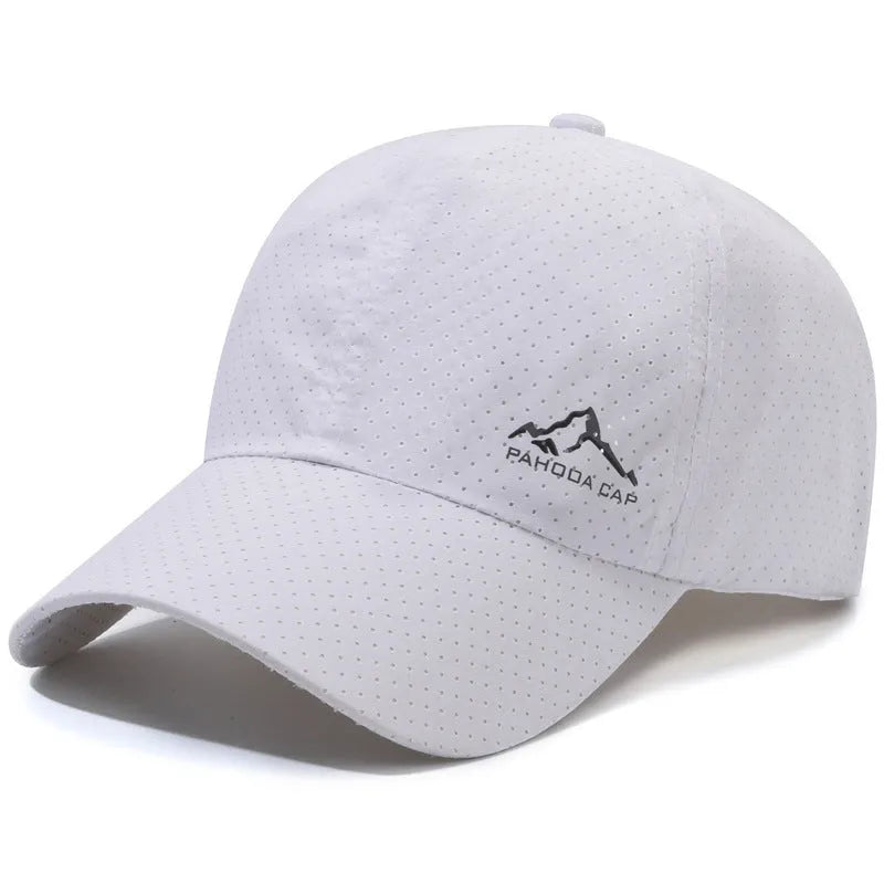 Korean-style dome crown baseball cap in polyester with adjustable strap for summer sun protection