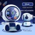 Cartoon astronaut manual pencil sharpener in blue or pink colours with three adjustable levels