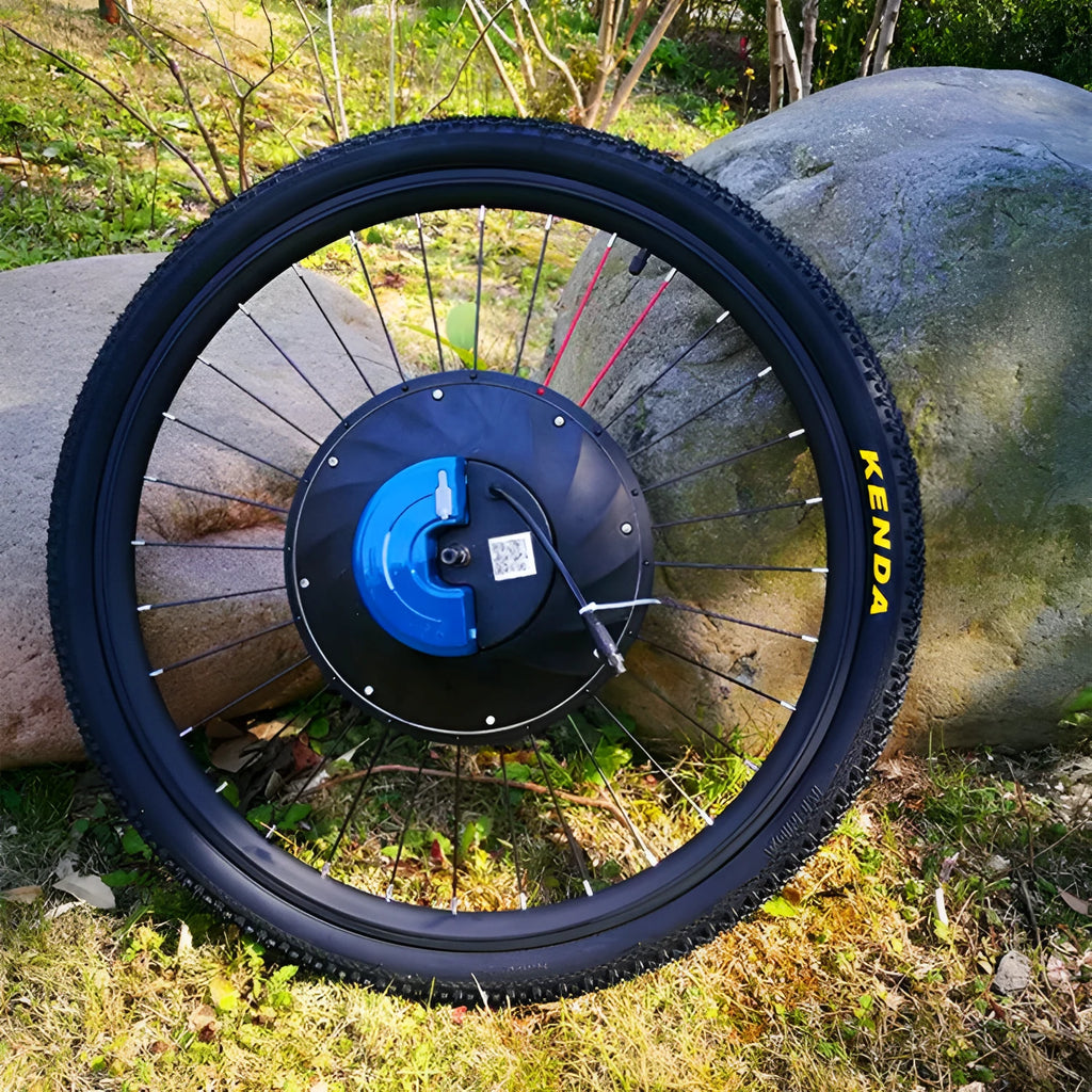 Yunzhilun micro-power bicycle conversion kit for 26-inch wheels with lithium battery and alloy hub motor.
