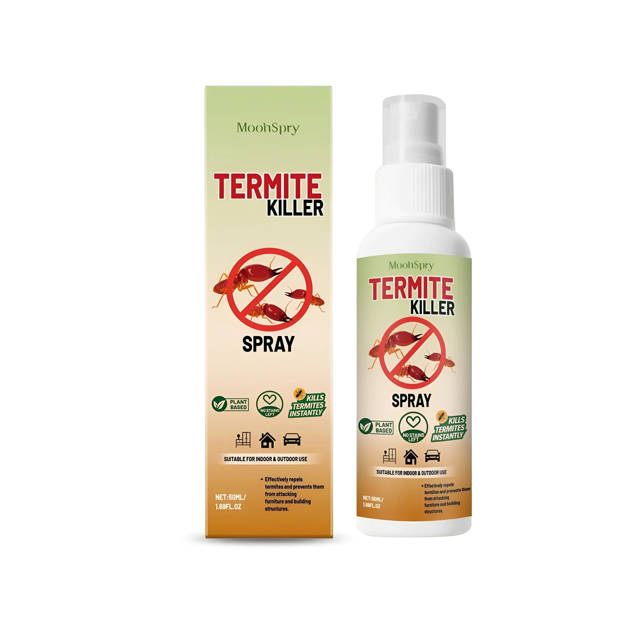 50ml termite and ant killer spray bottle with spray mechanism for household pest control