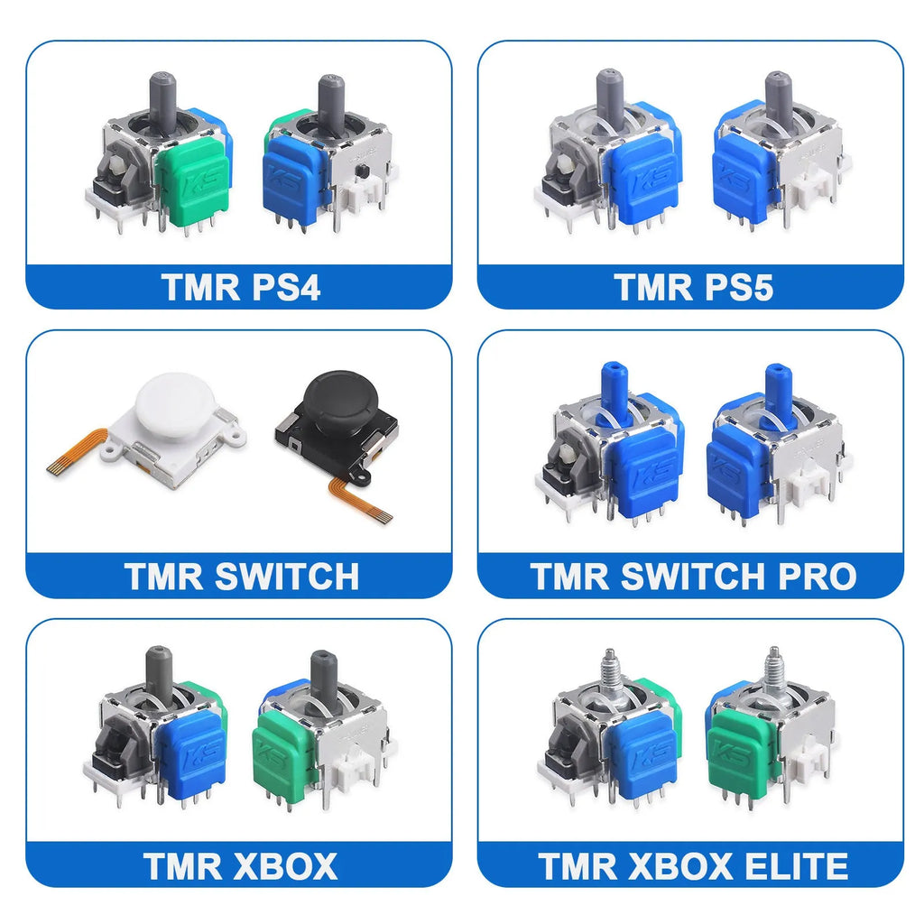 Hall effect magnetic joystick replacement module for PS5 PS4 Switch XBOX controllers
