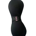 Black electric massage bra inner cushion pads with a 3-key English control liner.