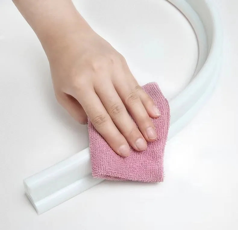 Flexible silicone bathroom water blocking strip for shower room floor dry wet separation