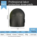 EVA foam kneeling pads with approximately 11mm thickness shown in black, blue, green, and pink colour options