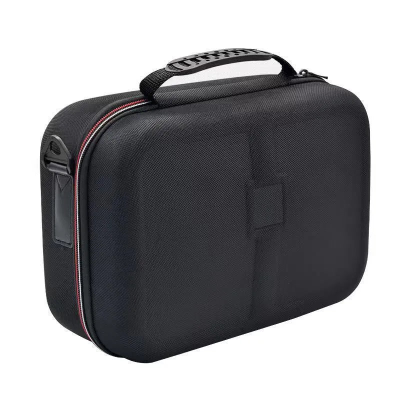 Black EVA hard-shell storage bag for game console accessories like controllers and cables.