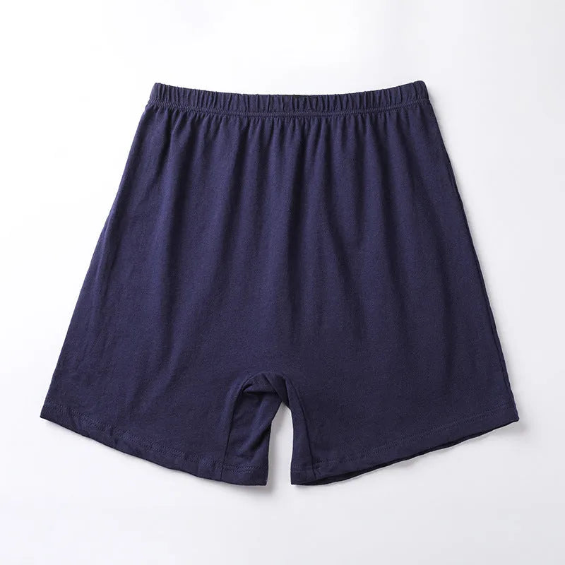 Men's solid colour modal boxer shorts on a white background, showing high-waist design.