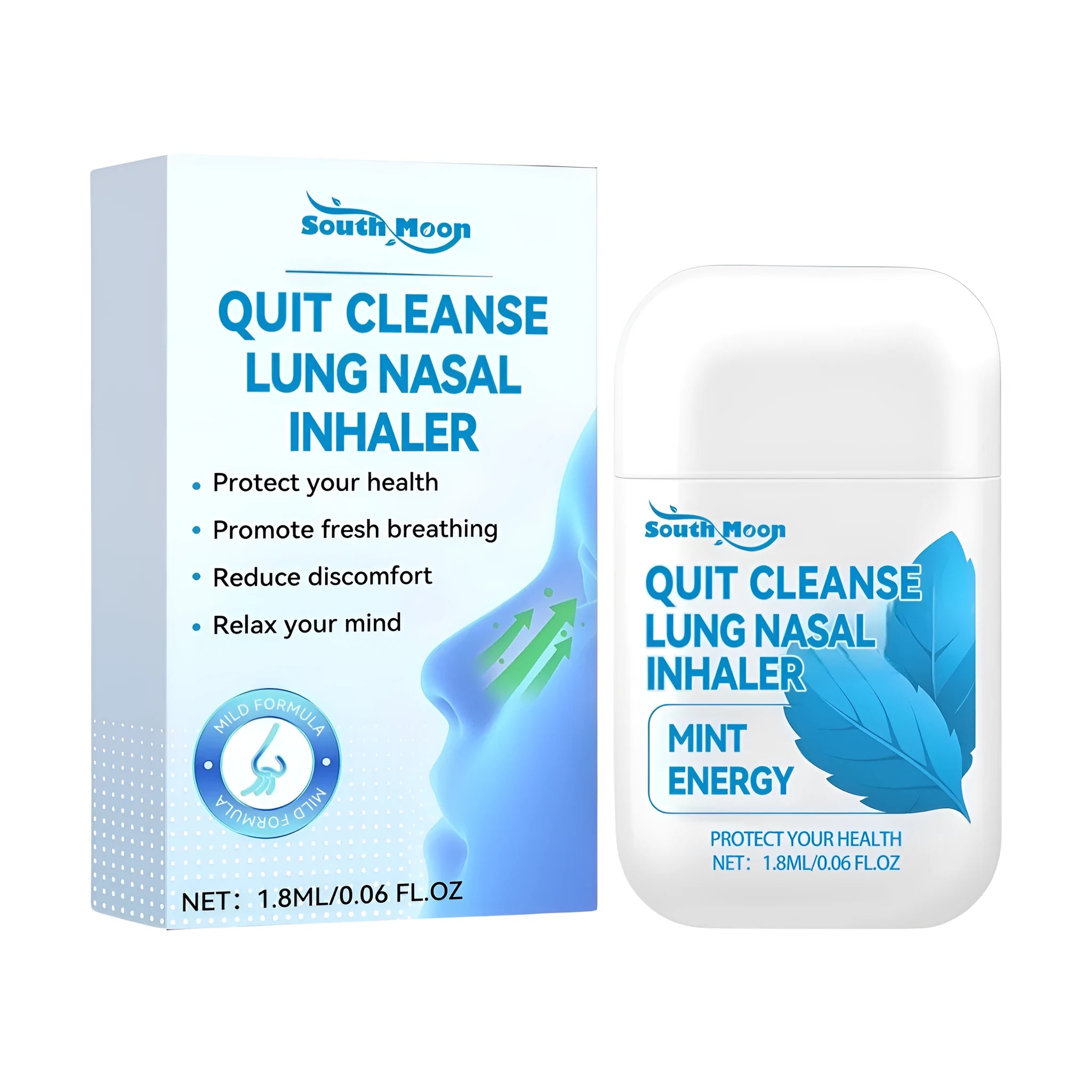 Quit Cleanse Lung 1.8ml natural vapour nasal inhaler for congestion relief