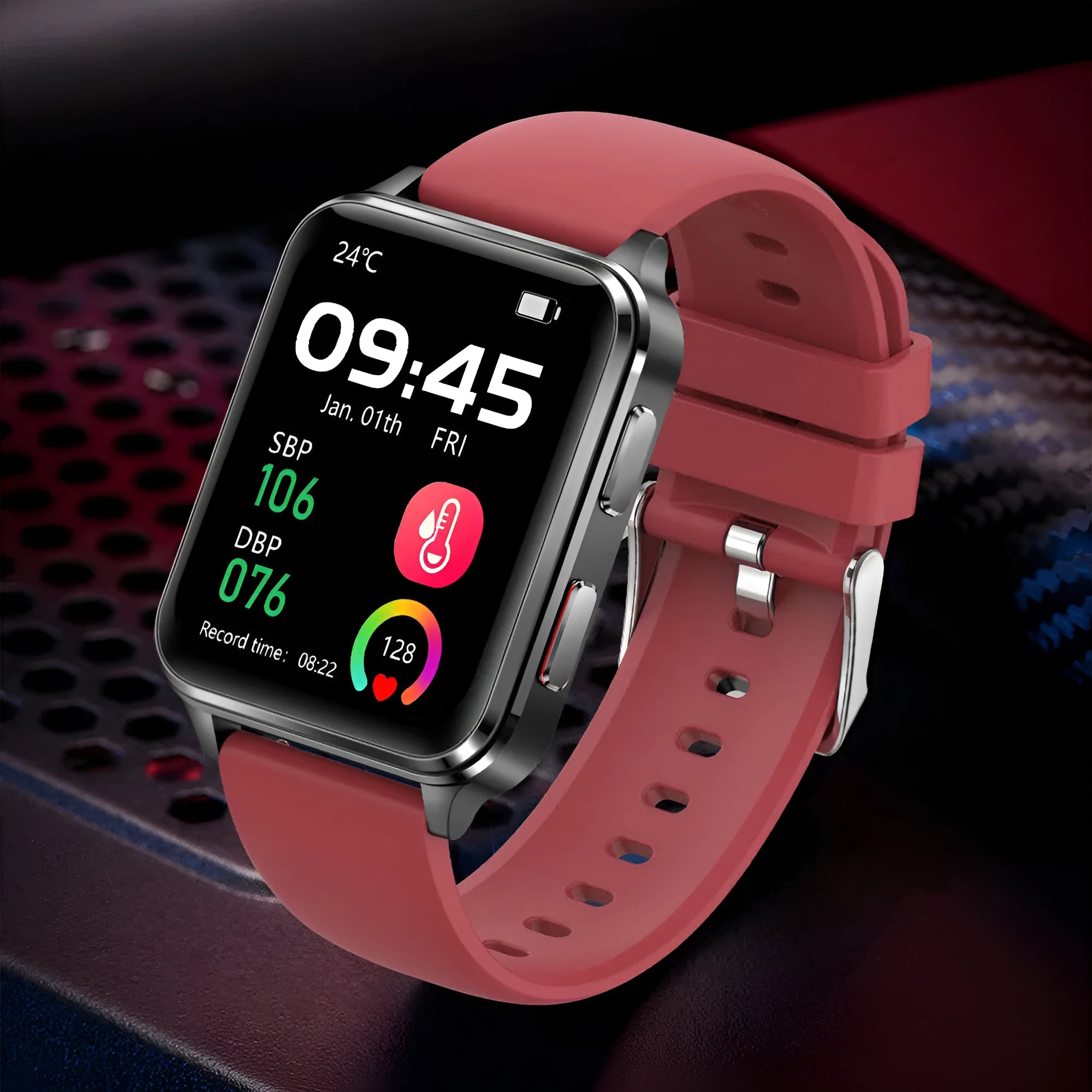 Multi-sport watch with 1.70-inch tempered glass screen showing fitness metrics on display