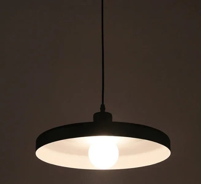 Aluminium alloy bar chandelier for restaurants in black or white, shown in 35cm, 50cm, and 60cm sizes.