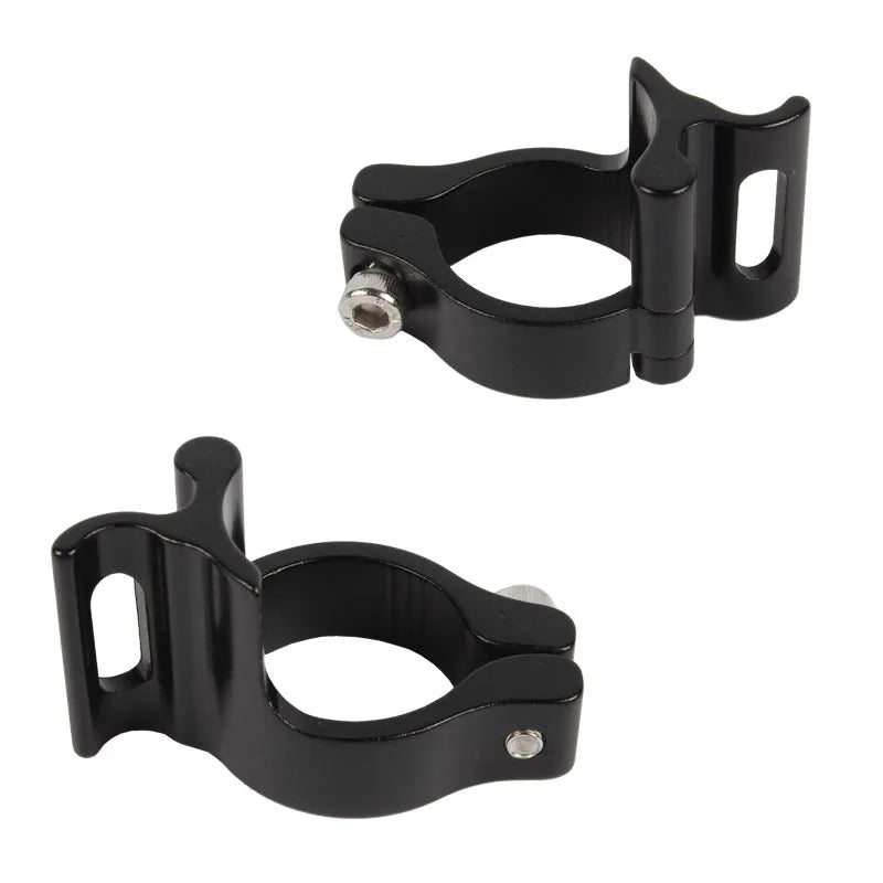 Black aluminium alloy vehicle clamp ring showing 28.6mm diameter measurement