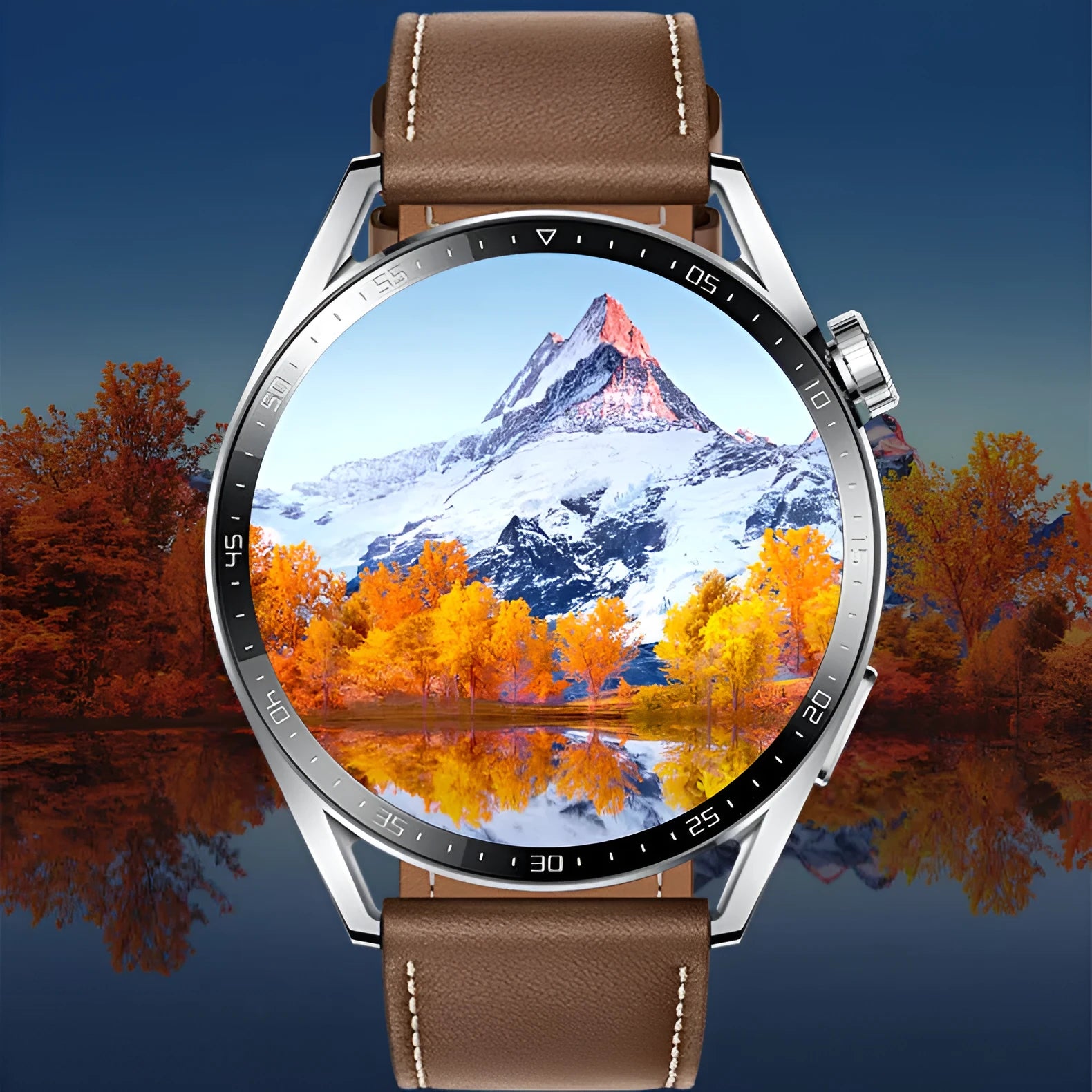 Black GS3 Max smartwatch with a silicone strap on a wrist, showing a home screen with health metrics.