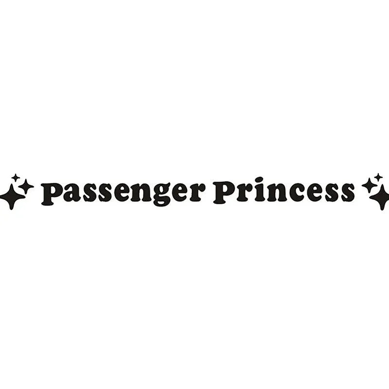 Passenger princess rearview mirror decorative sticker in 12.5cm diameter with eight colour options