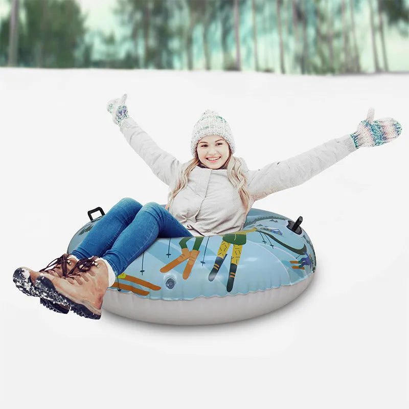 PVC Ski Ring for winter snow play with 29cm diameter in three colour options