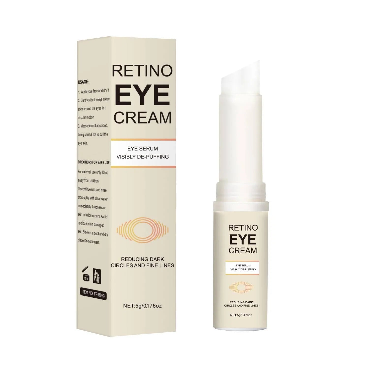 5g moisturizing eye cream jar for fading dark circles with universal formula