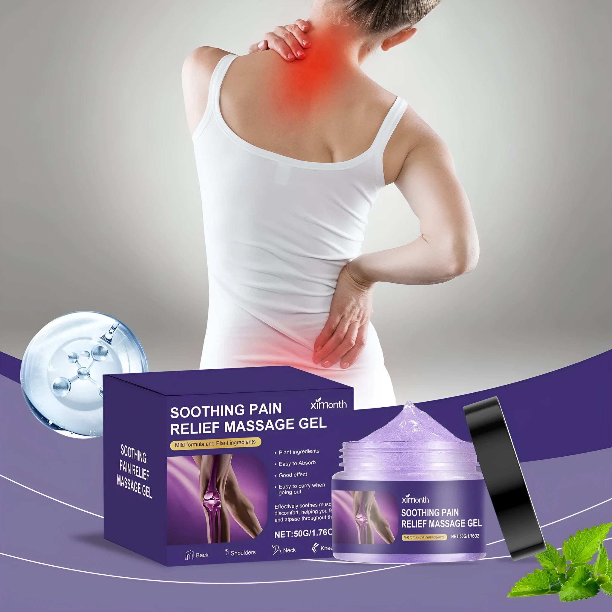 50g tube of body joint care gel for muscle and joint application