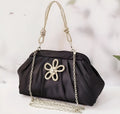 Women's large-capacity shoulder messenger bag in soft polyester with fresh sweet styling and interior document pocket