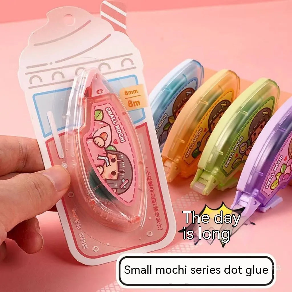Cute juice colour hand account dotting glue for student stationery and craft projects