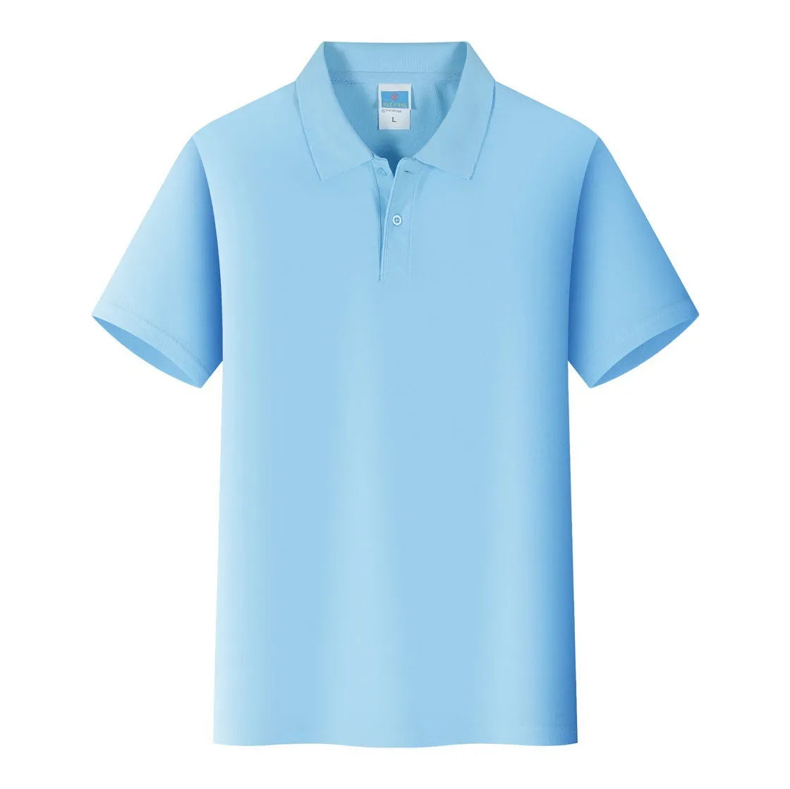 Short sleeved cotton work shirt in straight cut fit for embroidery and promotions.