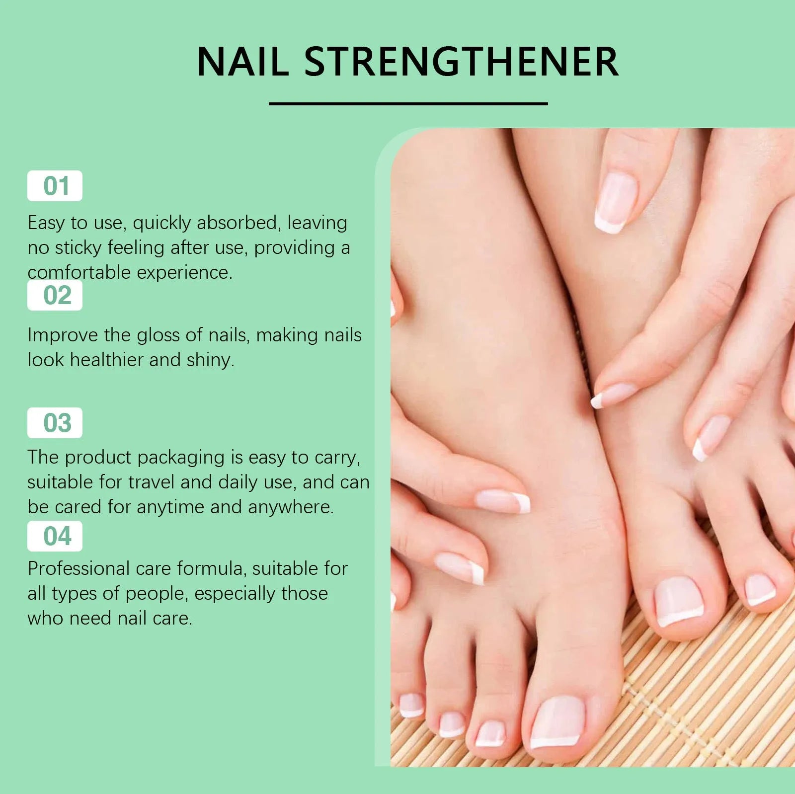 30ml bottle of clear nail care nursing solution for gentle daily cleaning.