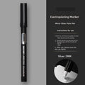 Waterproof mirror marker pen with plastic shell for glass and tile surfaces in 1mm and 2mm tip sizes