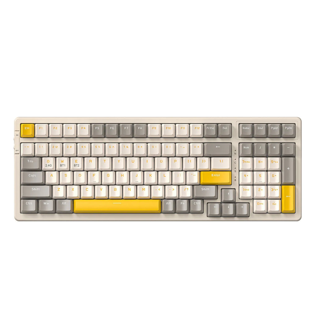 Free Wolf K96 Bluetooth dual-mode mechanical keyboard with Red switches and hot-swap sockets