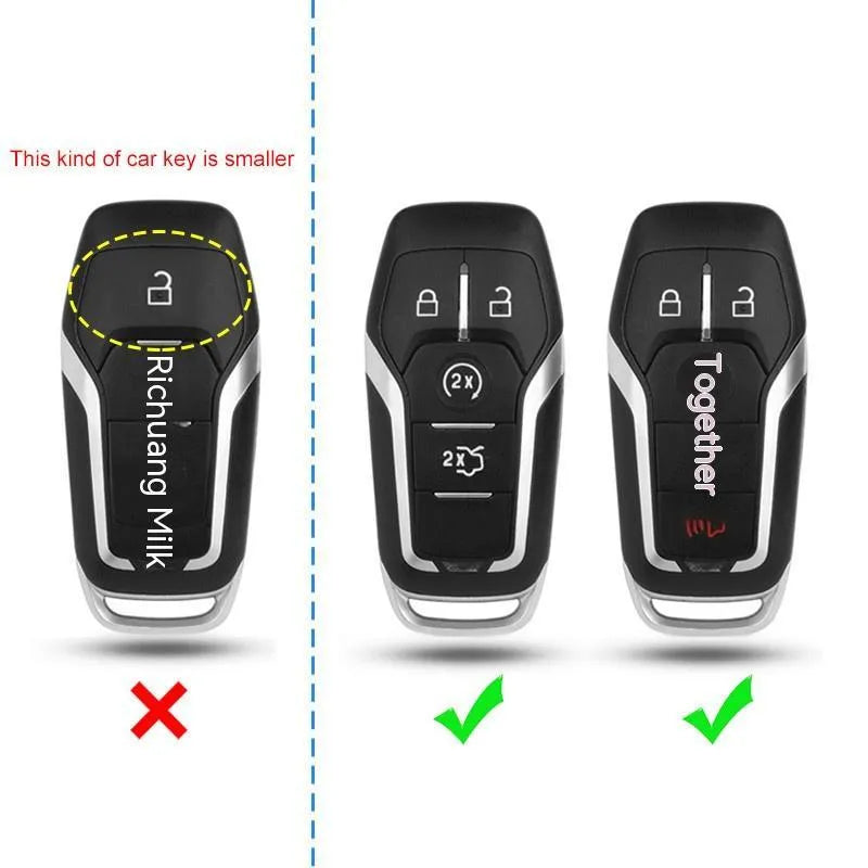 Plastic remote control protective shell for car keys showing single shell and buckle design options