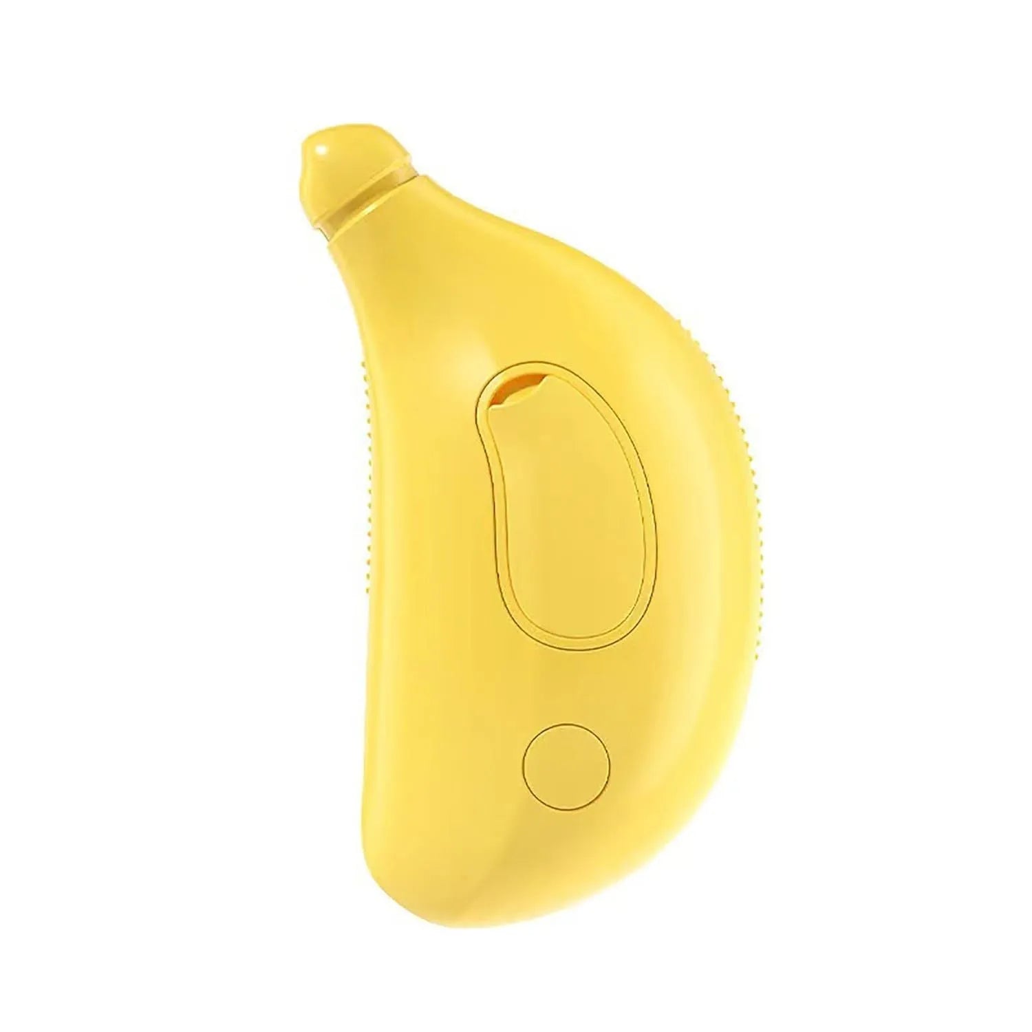 Green rechargeable cat steam brush with silicone bristles and massage function for pet grooming