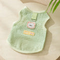 Blue hollowed-out knitted cat jumper with a bear patch, sizes S to XXL