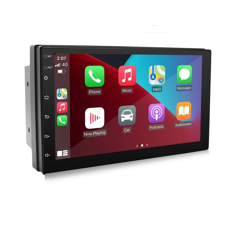 Universal black car MP5 navigation player with 7-inch touchscreen for GPS and media playback