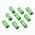 Roll of EPI degradable green pet waste bags with dispenser unit