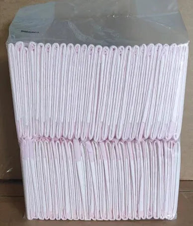 Large 60x60cm disposable pet urine pad for dog house training on a floor