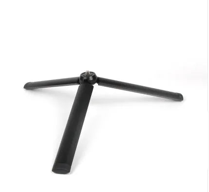 Black aluminium alloy mobile phone tripod stabiliser compatible with iPhone handheld photography accessory