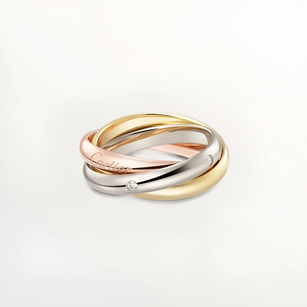 Silver couple rings with diamond designs in multiple colour combinations and geometric shapes