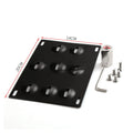 American license plate frame with trailer hook for car modification, steel construction
