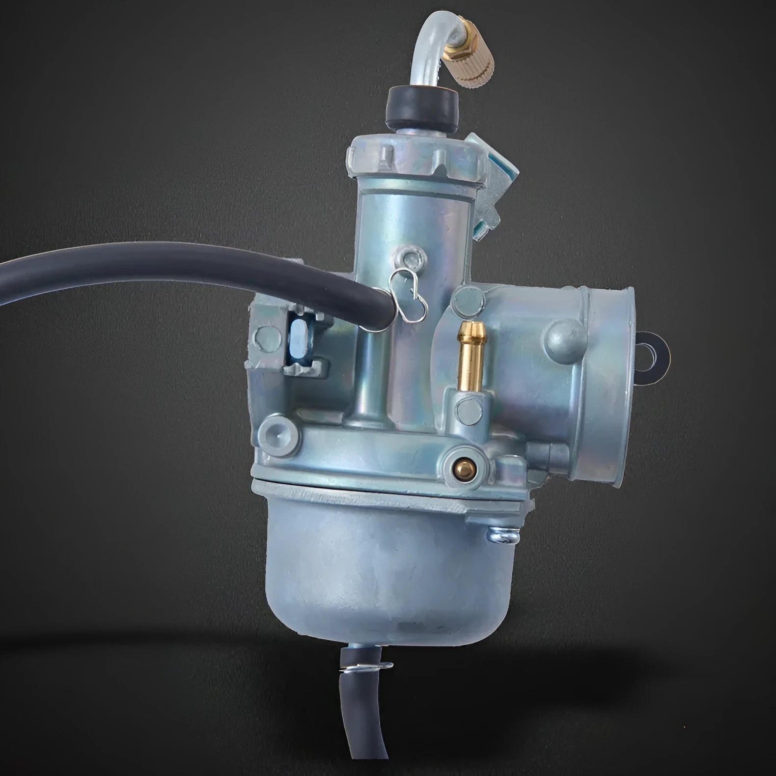 Ba Jia PE26 motorcycle carburetor assembly with flat suction plunger structure and standard installation hole