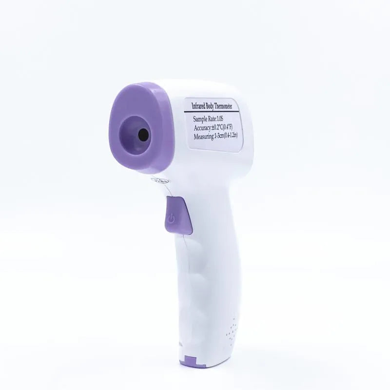 White digital thermometer for non-contact temperature measurement with LCD display