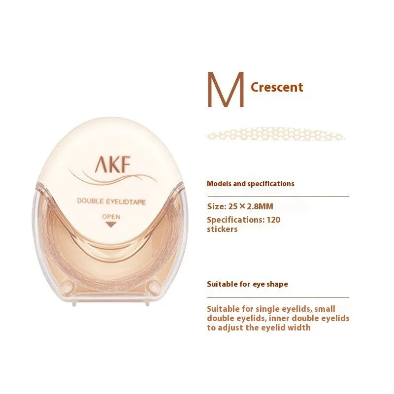 Double eyelid stickers in invisible natural traceless lace design with 120 patches