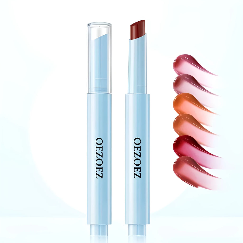 Waterproof moisturising lipstick stick in 1.8g size with six colour shade options