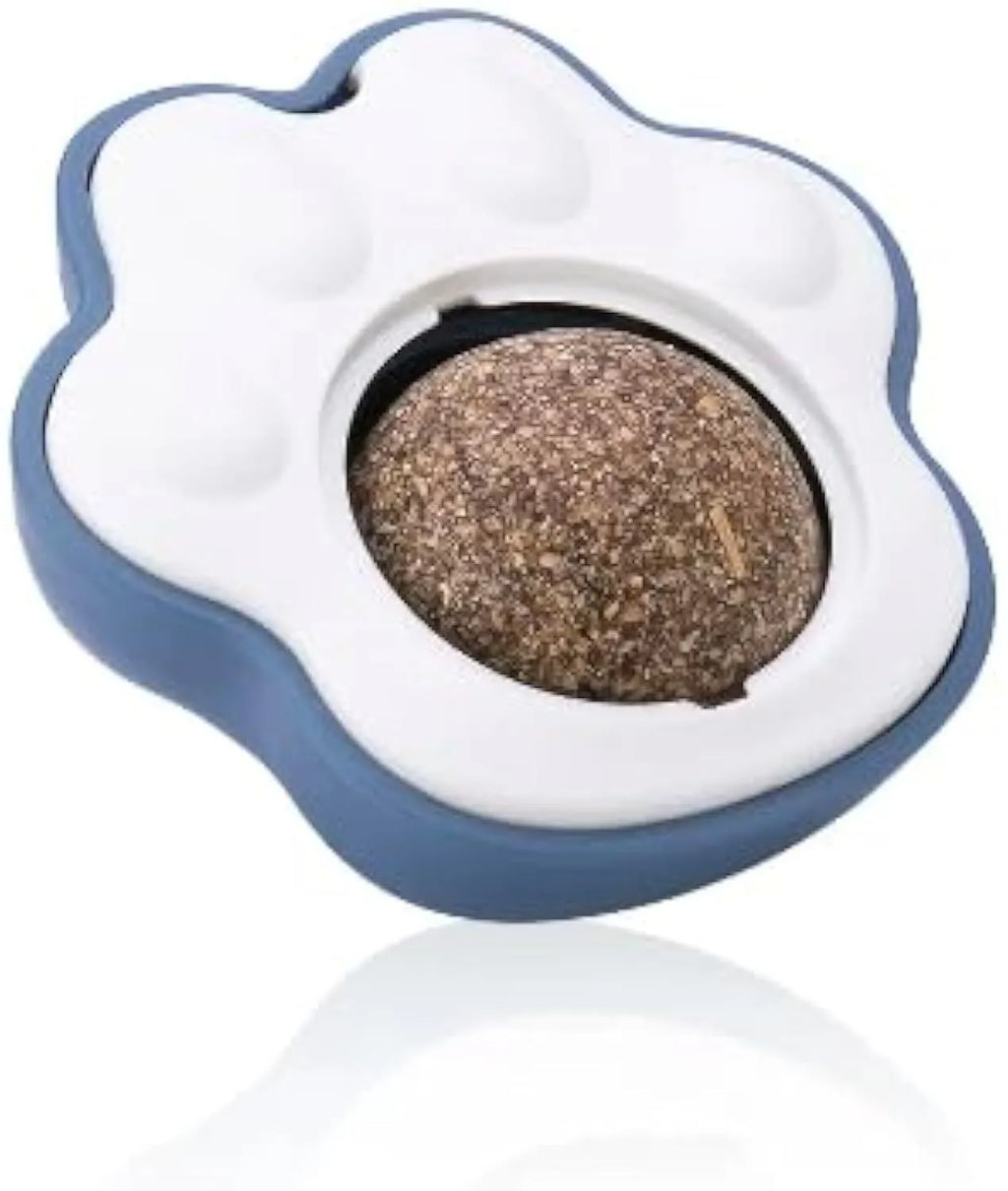Catnip balls edible vine cat lick toys in blue, green and pink for dental care