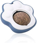 Catnip balls edible vine cat lick toys in blue, green and pink for dental care