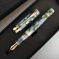 Deep bath green metal pen with selectable 0.5mm 0.7mm or 1.0mm nib options