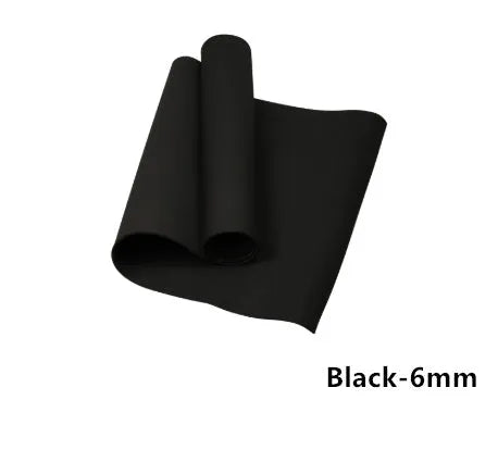 EVA yoga mat in various colours showing 4mm and 6mm thickness options