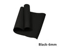 EVA yoga mat in various colours showing 4mm and 6mm thickness options