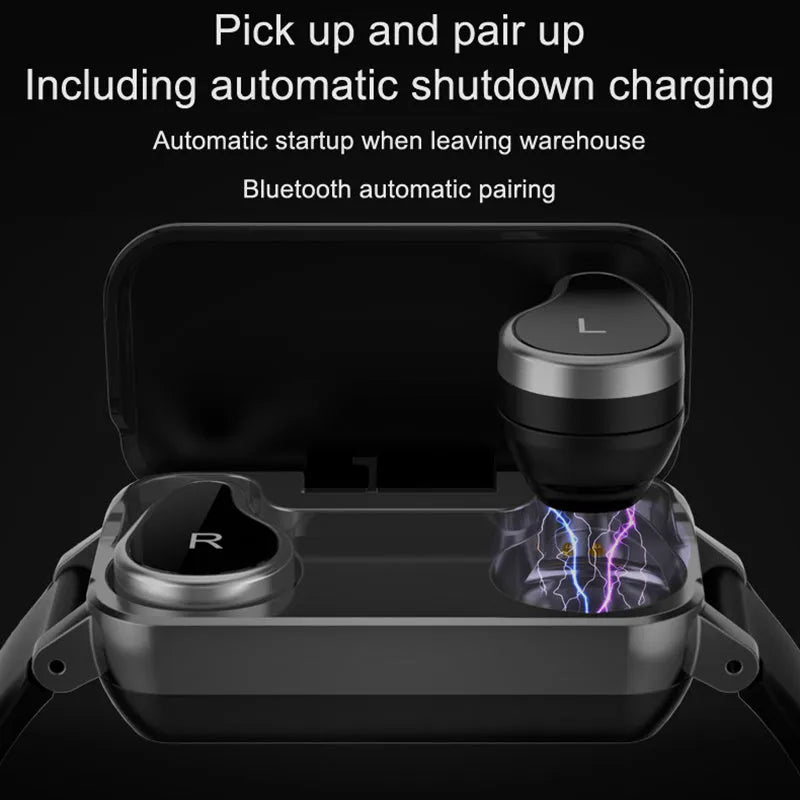 Smart call bracelet in Black Blue or Coffee with heart rate monitor and 10m wireless range