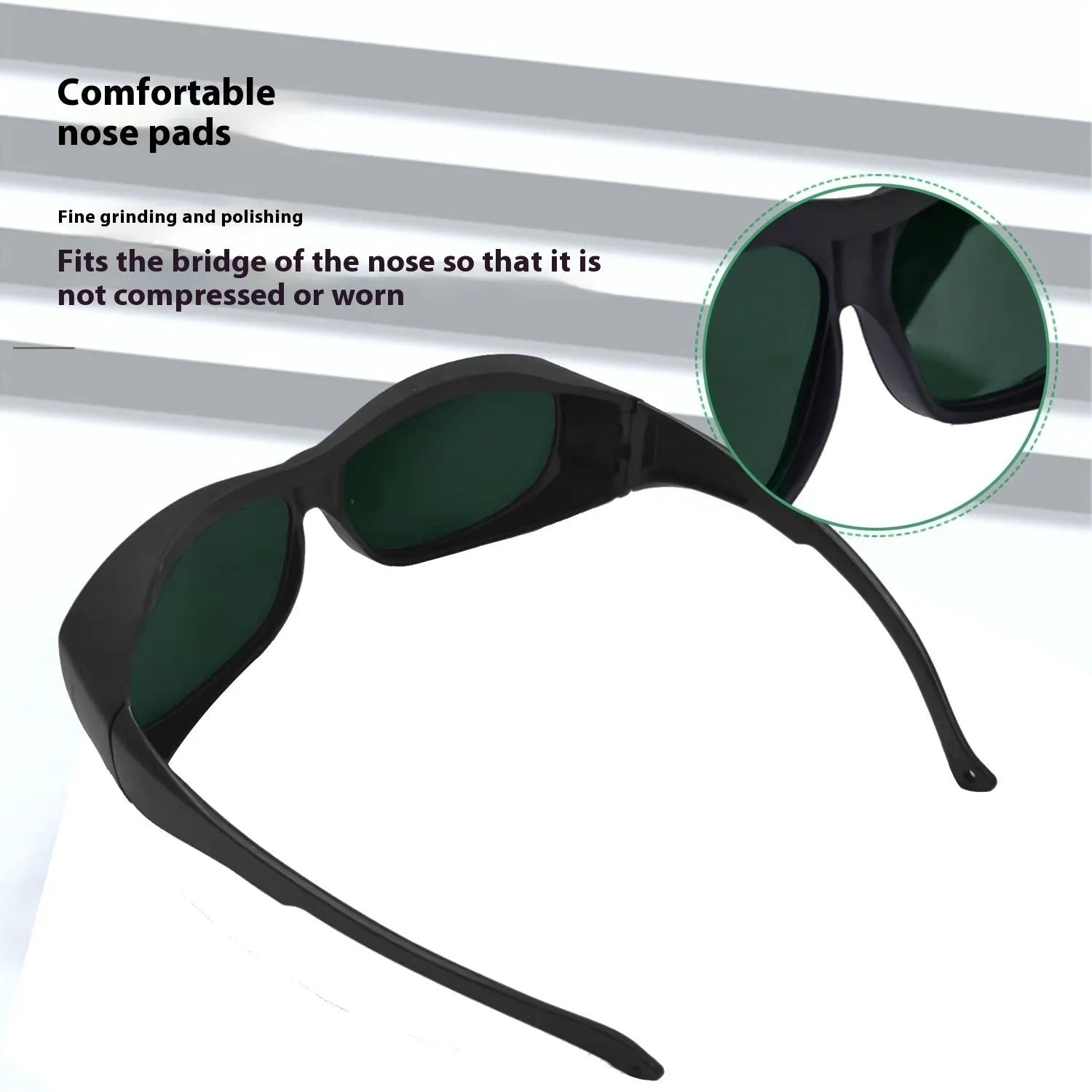 Laser protection safety goggles for photon skin rejuvenation with PC lenses and anti-glare design