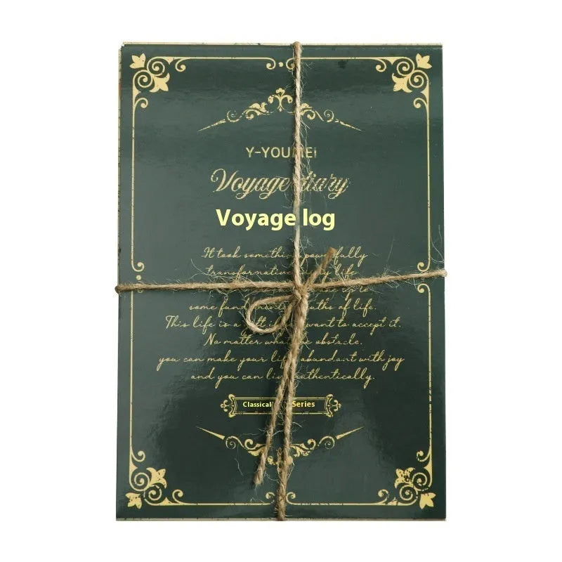 Retro style paper letter decoration set for notebooks in six vintage colour options